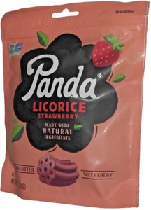 Panda Fragola Liquirizia 7 once Sacchetto 200 g Naturale, Vegano, Non OGM - Foto 1 di 4