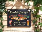 Welcome To Pizza Garden Natural Slate Garden  Sign Plaque 4 Sizes
