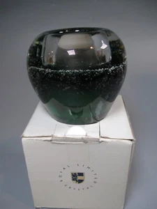 Royal Limited Crystal Ball Bubble Emerald Votive Poland - Picture 1 of 8