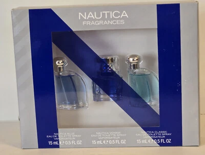 JUEGO DE REGALO de fragancias para hombre NAUTICA azul, viaje y clásico spray de colonia Foto 1 de 4