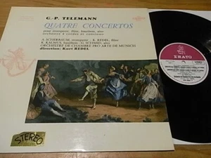 Telemann Quatre Concertos Scherbaum Redel Erato France STE 50067 early ed1 - Picture 1 of 1