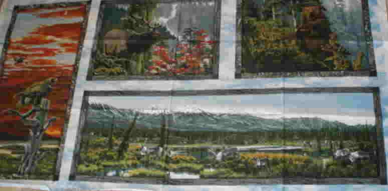 Big Sky Country熊麋鹿野生动物面板南海织物 — 第 1/1 张图片