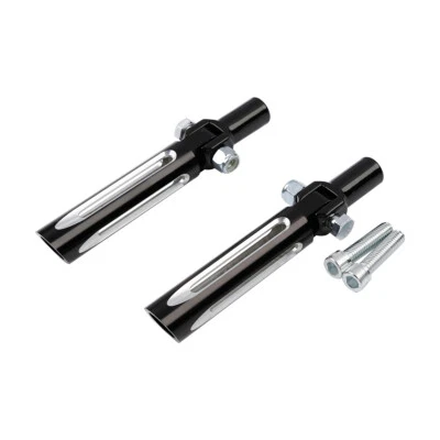 estriberas de pasajero clavijas reposapiés para Harley Heritage Softail 2000-2006 05 negro Foto 1 de 4