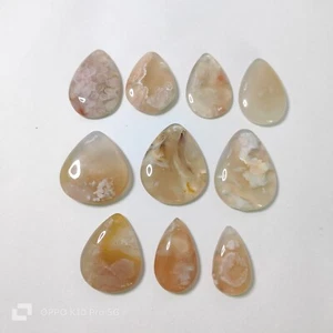 Natural cherry blossom agate Polished pendant Madagasca - Picture 1 of 32