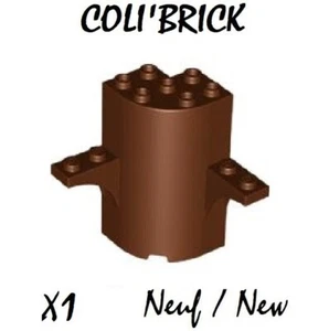 Lego 60373 - 1x Cylinder Quarter 3x3x5 2 Arch Tops - Marron Reddish Brown - NEUF - Picture 1 of 1