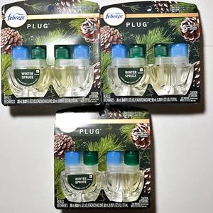 Febreze Plug In Winter Spruce Scent Air Freshener Double Pack Lot Of 3 - Picture 1 of 1