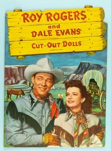 Vintage Oryginalne 1950 Whitman ROY ROGERS & DALE EVANS Paper Dolls #1186-15 NIECIĘTE - Zdjęcie 1 z 14