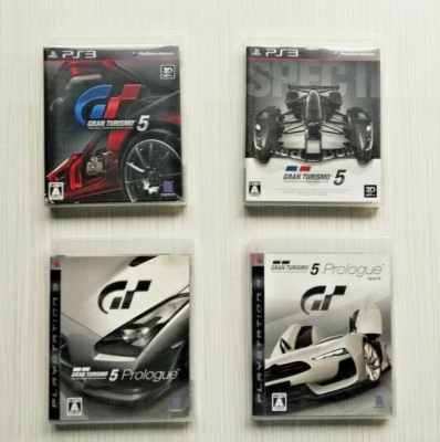 Lot 4 Gran Turismo 5 + Spec II + Prologue + Spec lll set PS3 Sony PlayStation 3 - Image 1 of 3