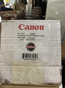 Canon Satin Photographic Paper, 24"x100' Roll Size, 8mil Thickness -11’ Left - Afbeelding 1 van 1