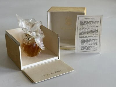 Винтажная парфюмерная вода NINA RICCI L'Air du Temps 1 унция запечатанная бутылка Lalique с ПОВРЕЖДЕННОЙ КОРОБКОЙ - Изображение 1 из 4