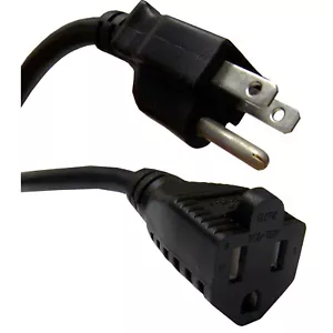 Cavo prolunga alimentazione multi lunghezza 18/3 10A 18 AWG 125V NEMA 5-15R 3 poli - Foto 1 di 2