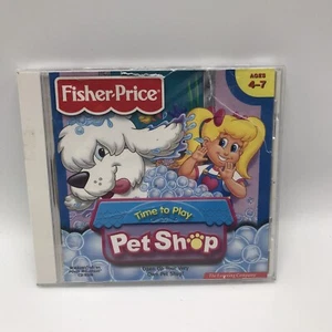 Fisher Price Time to Play Pet Shop Vintage PC Mac CD-ROM 1998 Ages 4+ Homeschool - Picture 1 of 3