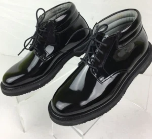 Botas para mujer Rocky Angle cuero patentado talla 5 resistentes al aceite, negras (ssw3) - Imagen 1 de 6