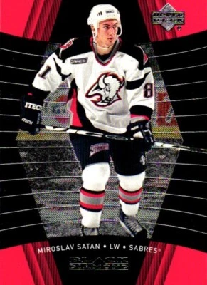 Miroslav Satan Buffalo Sabres #13 Upper Deck Black Diamond 2000 NHL Hockey Card - Image 1 of 2