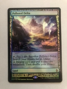 Polluted Delta-Zendikar Expeditions-Foil-Magic The Gathering-MTG-EX - Picture 1 of 2