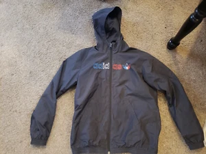 RARE Boys Adidas Zip Hoodie Jacket Coat Red white Blue Black Primeblue L 11-12 - Picture 1 of 4
