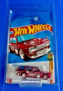 Hot Wheels Super Treasure Hunt Datsun Bluebird Wagon (510) Pink - Picture 1 of 9
