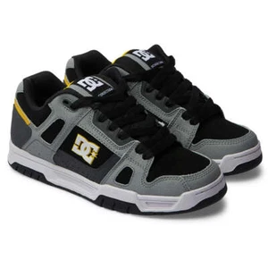DC Shoes Men's Stag Grey/Yellow Low Top Sneaker Shoes (GY1) - Picture 1 of 10