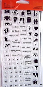 Planner Calendar Life Moments Fiskars Clear Acrylic Stamp Set NEW! 106070-1001 - Picture 1 of 2