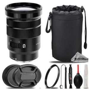 Sony E PZ 18-105mm f/4 G OSS Lens + UV Filter+ +Hood +Lens Pouch- Basic Kit - Picture 1 of 5