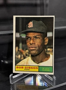 1961 Topps Bob Gibson #211 SHARP! NEAR MINT *See Pics!*Cardinals MLB HOF Vintage - Picture 1 of 3