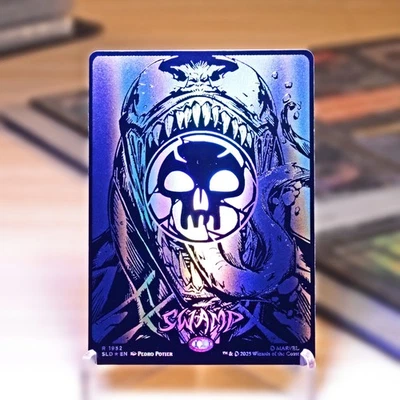 🔥️‍NEW Swamp R Raised Foil #1952 | SLD Secret Lair x Spider-Man: Mana Symbiote - Image 1 of 2