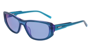 DKNY DK553S 425 LAYERED BLUEBERRY 55/17/140 FEMALE Sunglasses - Picture 1 of 3