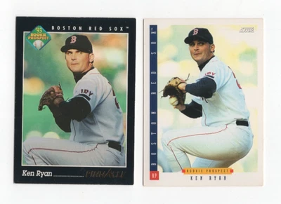 KEN RYAN Boston Red Sox 1993 Score #329 / 1993 Pinnacle #278 Rookie Prospects RC - Image 1 of 2