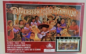 Disney Parks Disney Pixar Coco beleuchtete Werbetafel 50 Stück Mini Puzzle - Bild 1 von 11