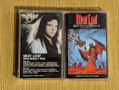 Meatloaf Blind Before I Stop & Bat Out Of Hell 2 Cassette Tape LOT - Image 1 of 3