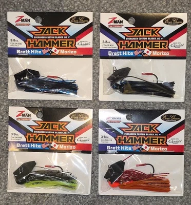 ❗️ЛОТ ИЗ 4❗️Z-MAN CHATTERBAIT ОТБОЙНЫЙ МОЛОТОК лезвия джиги Zman приманки 3/8 унций  - Изображение 1 из 4