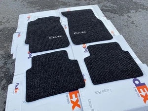 For Civic eg6 Floor mats carpet  black set of4 LHD 1992-95 - Picture 1 of 4