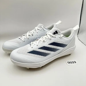 Adidas Womens sz 9.5 Softball Shoes Adizero Instinct IH3468 White/Blue - Picture 1 of 11