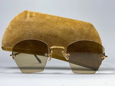 GAFAS DE SOL ULTRA RARAS VINTAGE A.A SUTAIN DORADAS FILIGRANA 1960 Foto 1 de 4