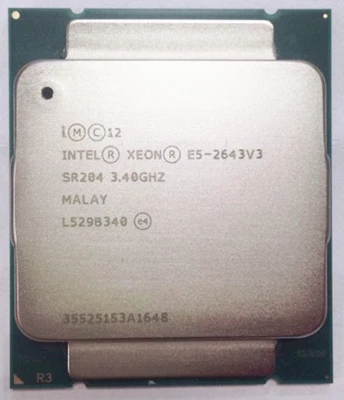Intel Xeon E5-2643 V3 3.40GHz 6 Core 20MB 9.6 GT/S SR204 CPU Processor - Image 1 of 4