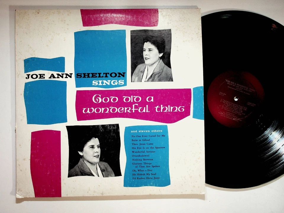 Joe Ann Shelton God Did A Wonderful Thing Gospel Baptist Choir Vinyl LP Record Foto 1 de 4