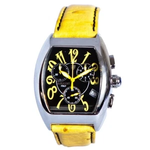 Lancaster Men's Yellow & Black Watch - Picture 1 of 4