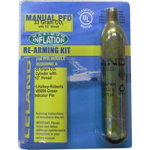 Leland Rearm Kit for Manual PFDs, Replaces Mustang MA7170, p/n 840AMU-85202Z