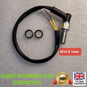 Rear Brake Light Pressure Switch M10 x 1.0mm Banjo Bolt For Japanese Motorcycles - Picture 1 of 3