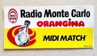 Autocollant radio RMC sticker ORANGINA bouteille  vintage 1978 bar rétro 
