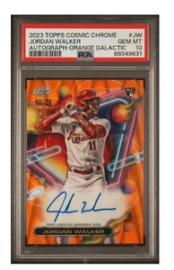 2023 TOPPS COSMIC CHROME JORDAN WALKER ORANGE GALACTIC AUTO RC /25 PSA 10 (POP8) - Picture 1 of 1