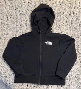 The North Face Boys Size 6 Full Zip Sweatshirt Black Hoodie  - Picture 1 of 9