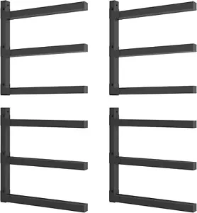 4 Packs 3-Level Heavy Duty Floating Lumber Shelf Organizer for Indoor & Outdoor - Picture 1 of 9