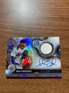 2018 Bowman Chrome Chrome Autograph Relics /75 Noah Syndergaard #BCAR-NS - Picture 1 of 1