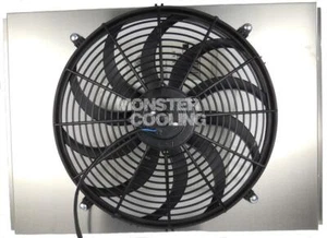 Chevy Pickup Trucks Aluminum Radiator Fan Shroud & 16"Fan-17-1/2 x 22 3/4 284 - Picture 1 of 4