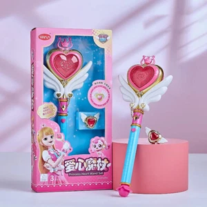 Catch! Teenieping Girl Toy Teenie Teenie Heart Wing Magic Princess Heart Wand - Picture 1 of 15
