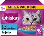Whiskas 1 And Fish Selection In Jelly 40 X 85 G Pouches Adult Cat Food