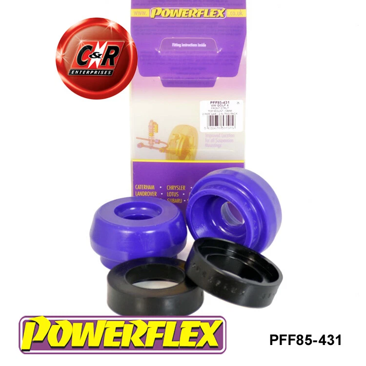 Powerflex Road Anteriore Top Del Montante Supporto Spazzole -10mm Per VW Polo 6R - Immagine 1 di 4