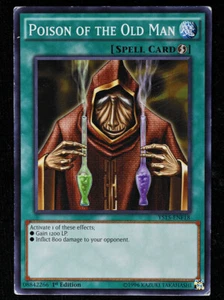 Yu-Gi-Oh! TCG -Saber Force- Poison of the Old Man YS15-ENF18- Common - Reg LP/NM - Picture 1 of 2