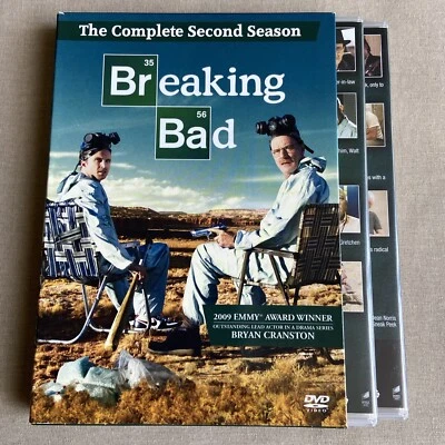 Breaking Bad: Second Season (DVD 4-Disc 2009) 2 Crime Bryan Cranston Aaron Paul - Image 1 of 4